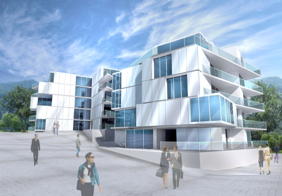 Immeubles habitation, Lausanne, 2014, Dragan Architecture, Paris